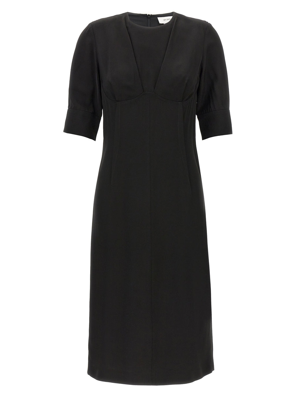 Sportmax Black Viscose Midi Dress