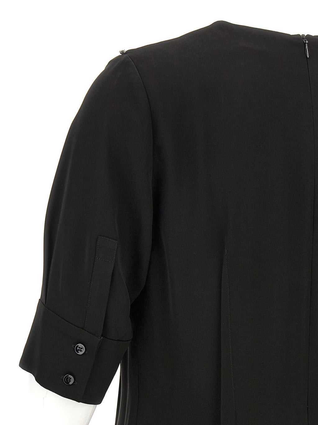 Sportmax Black Viscose Midi Dress