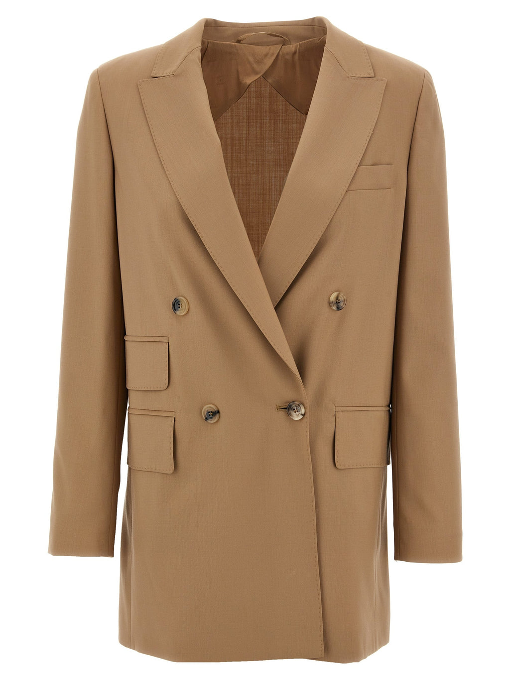 Max Mara Beige Virgin Wool Blazer