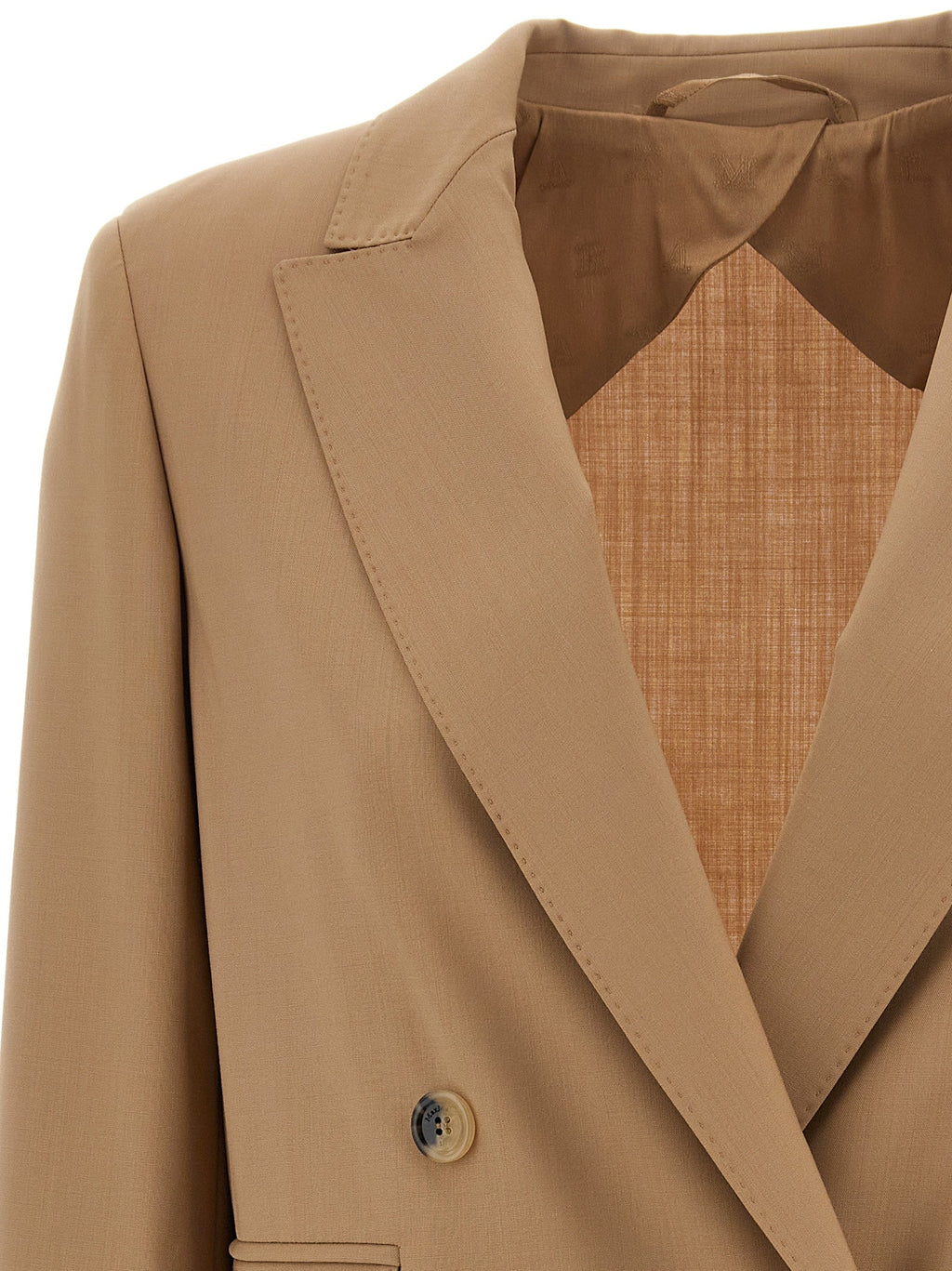 Max Mara Beige Virgin Wool Blazer