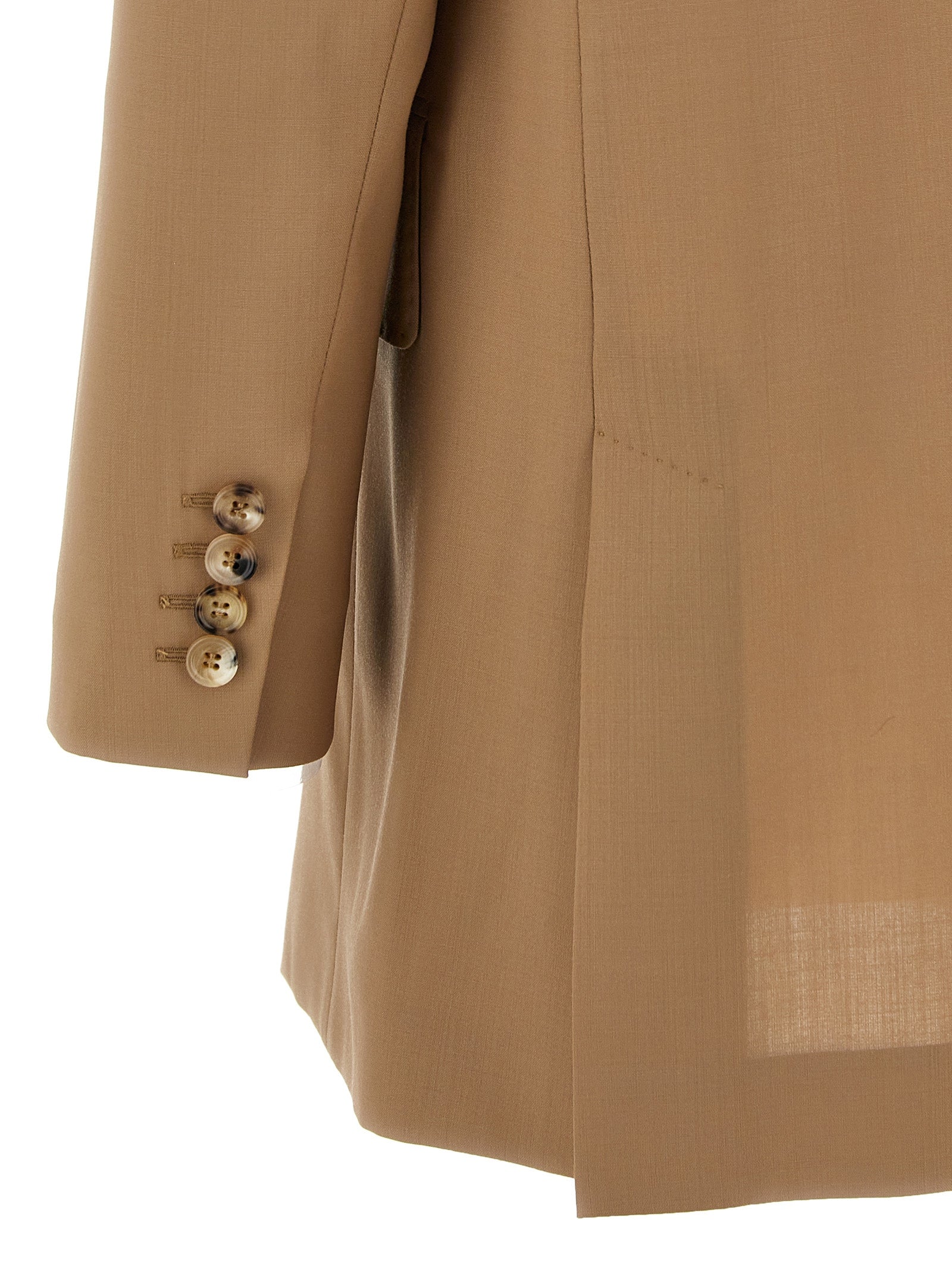 Max Mara Beige Virgin Wool Blazer