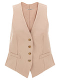 Max Mara Multicolor Acetate Sleeveless Jacket