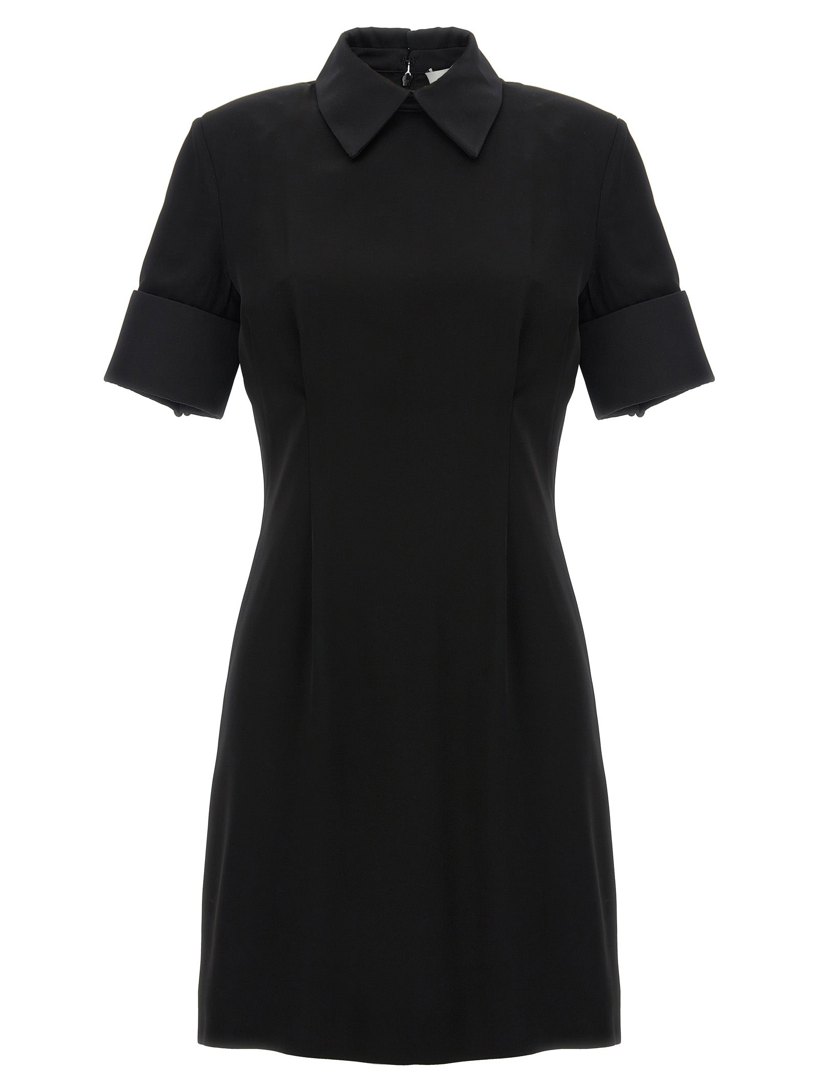 Sportmax Black Viscose Short Dress