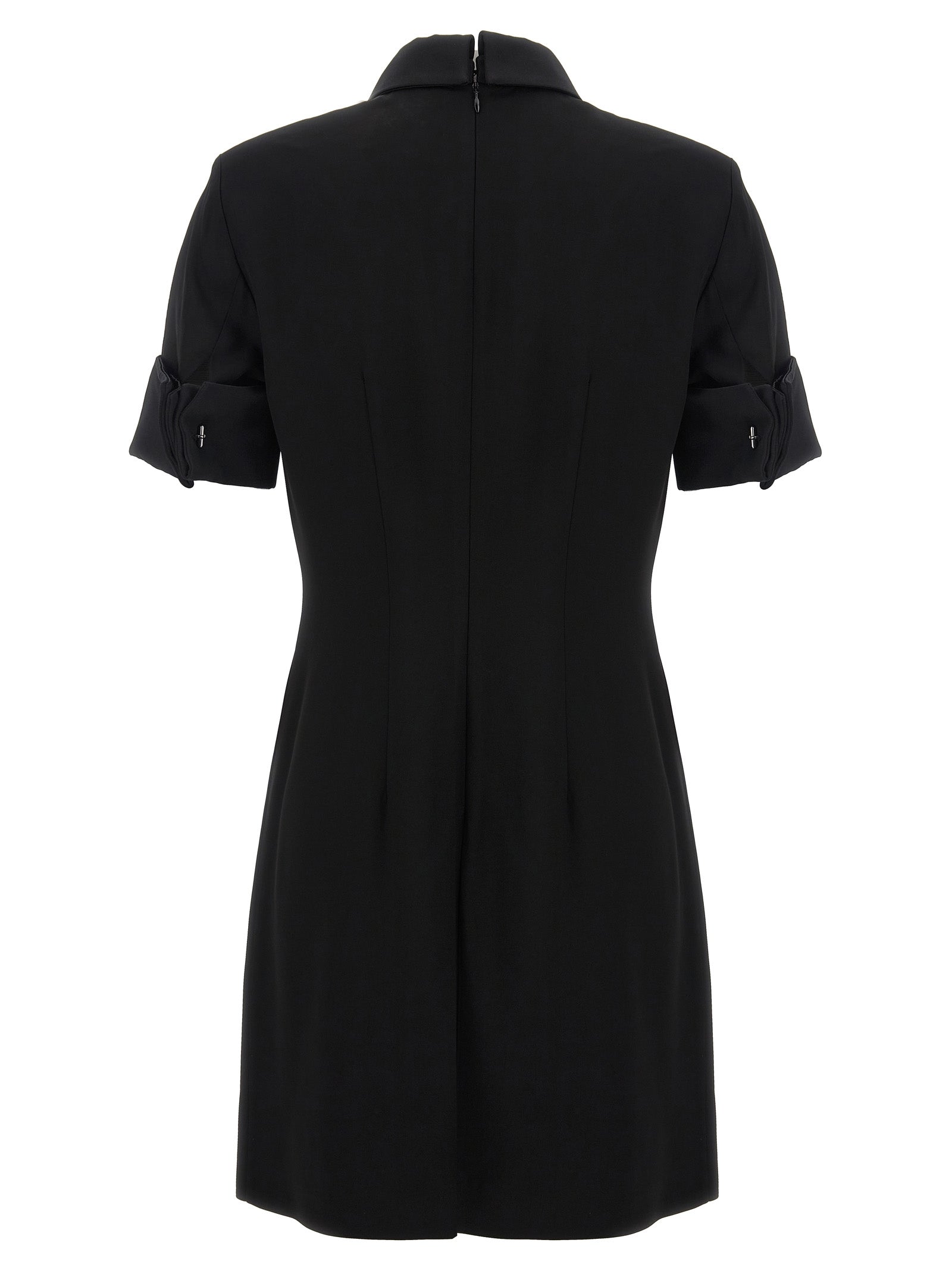 Sportmax Black Viscose Short Dress