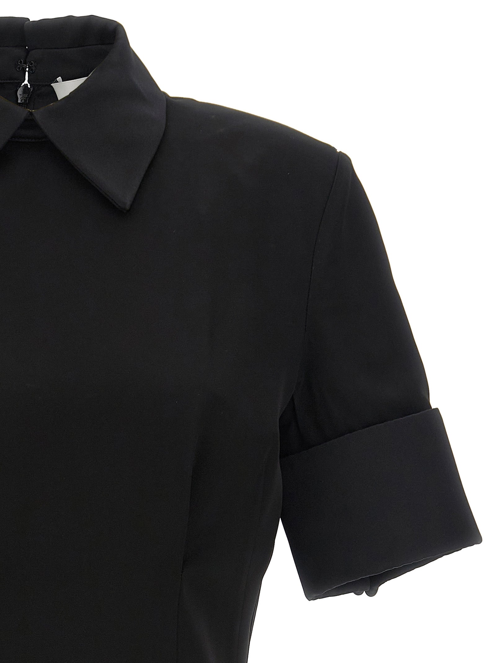 Sportmax Black Viscose Short Dress
