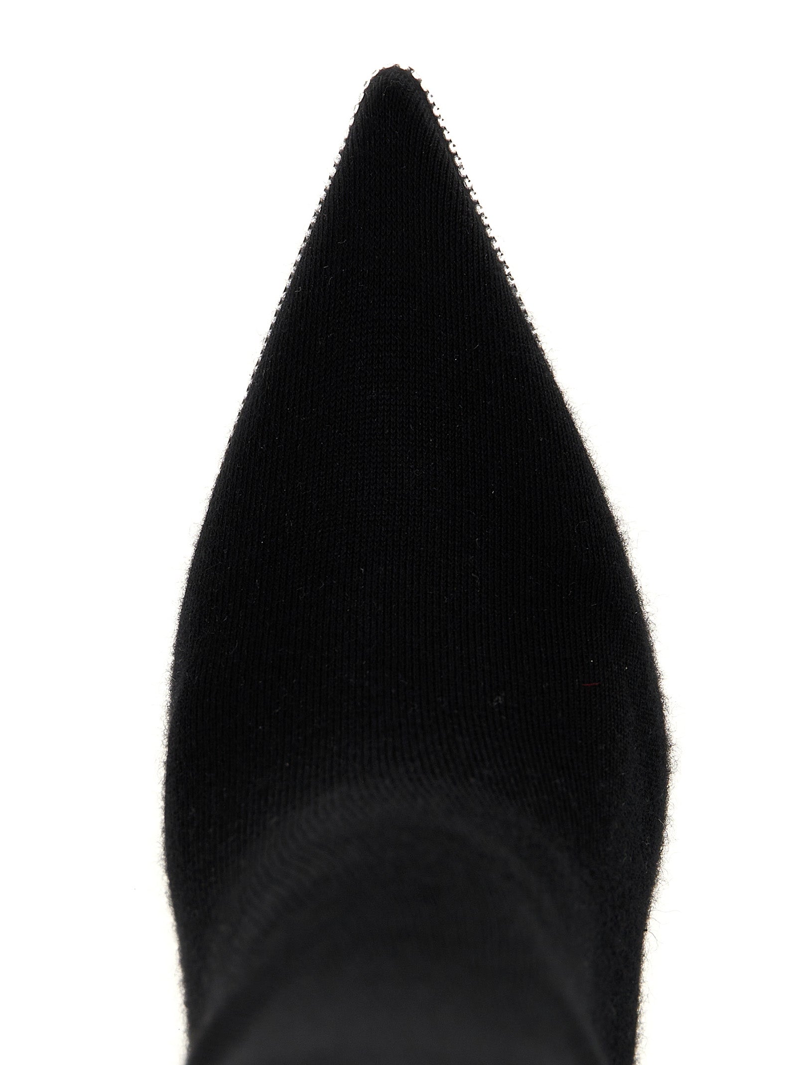 RENE CAOVILLA Black Leather Over The Knee
