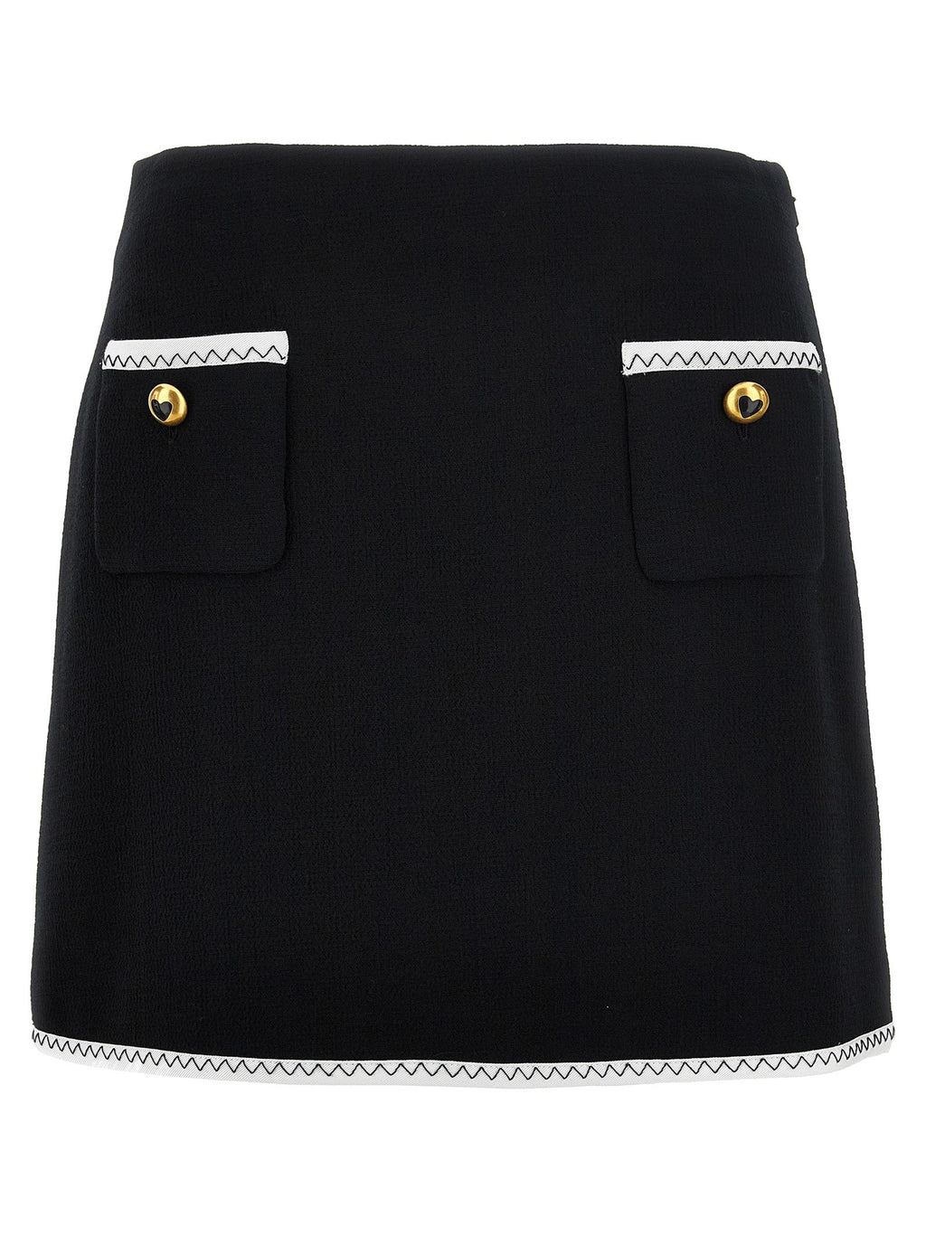 Moschino Bicolor Viscose Long Skirt
