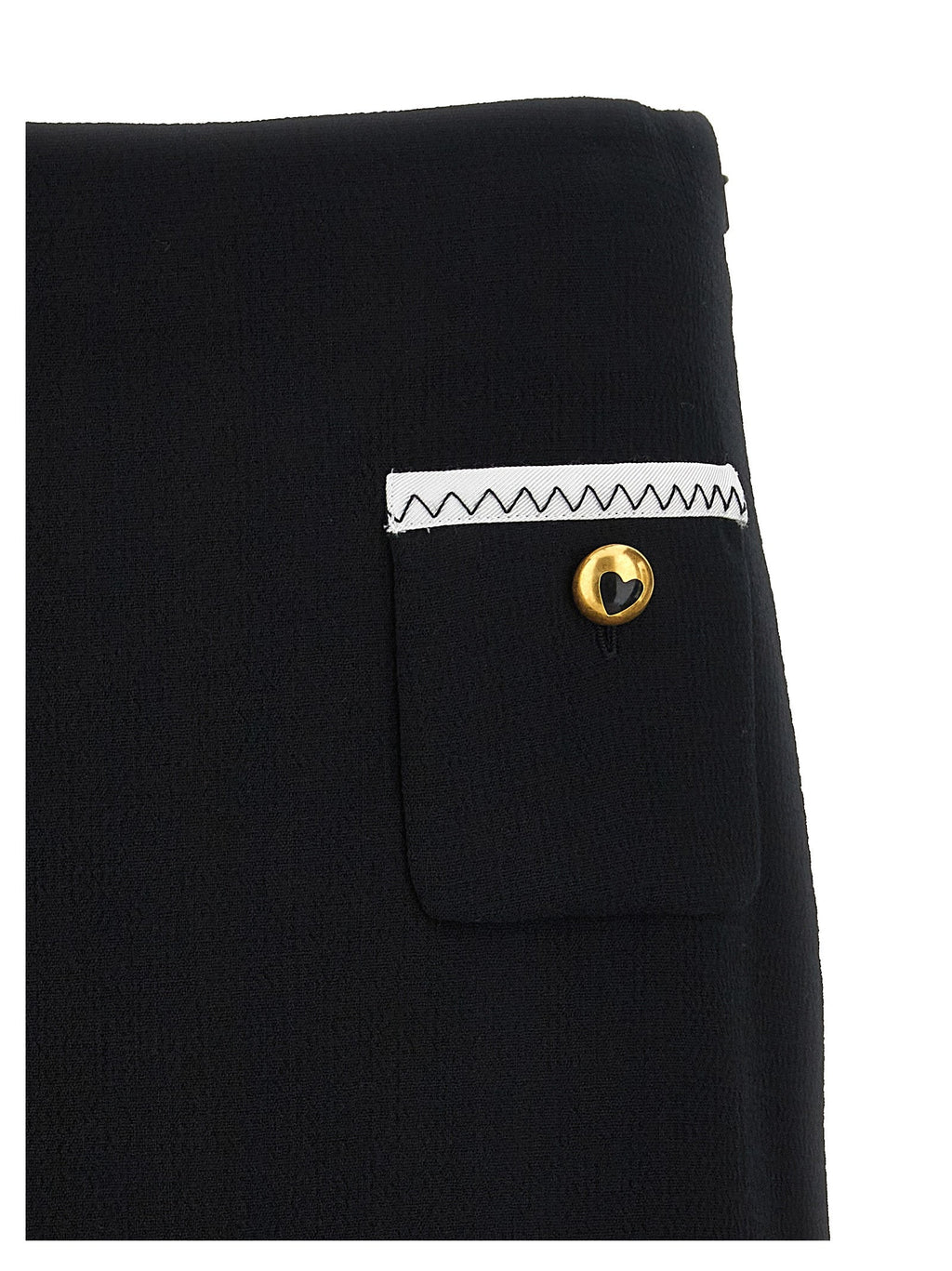 Moschino Bicolor Viscose Long Skirt