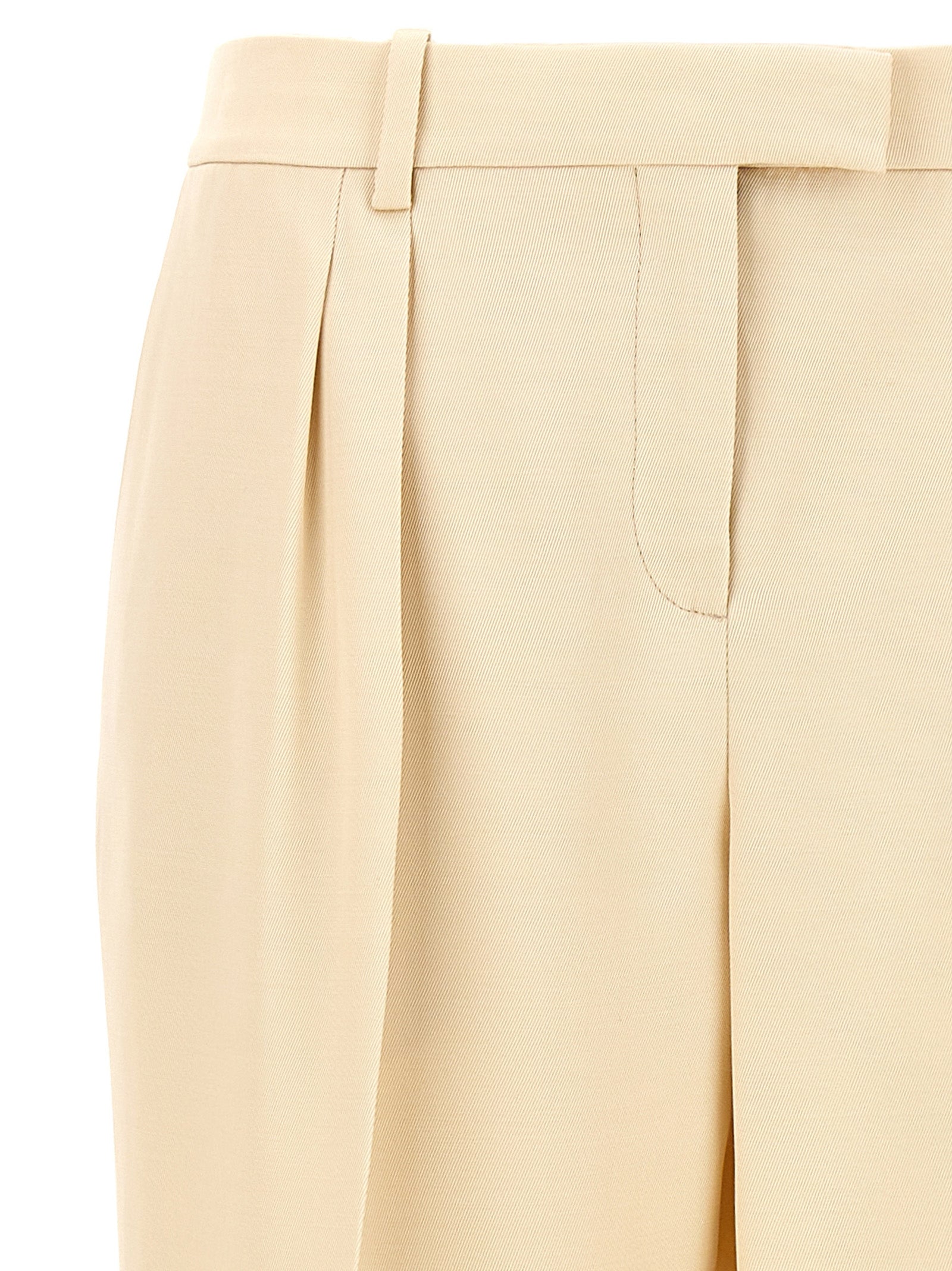 Tom Ford Beige Silk Dress Pants