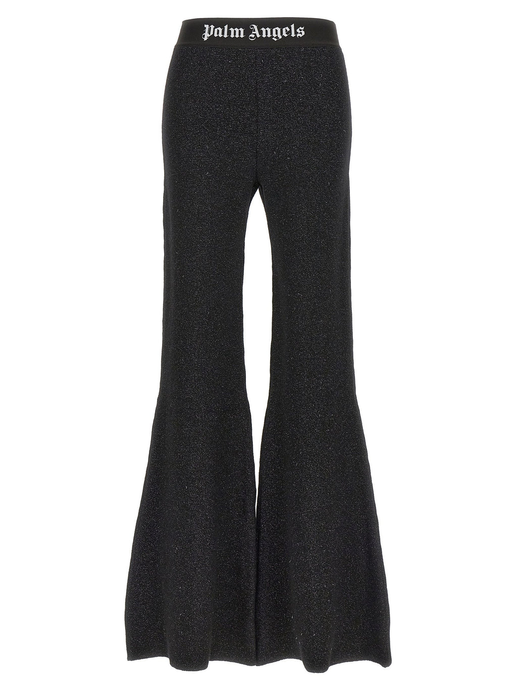 Palm Angels Black Viscose Flared Pants