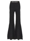 Palm Angels Black Viscose Flared Pants