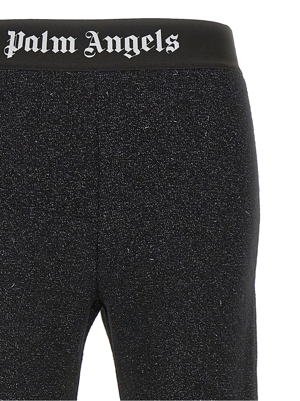Palm Angels Black Viscose Flared Pants