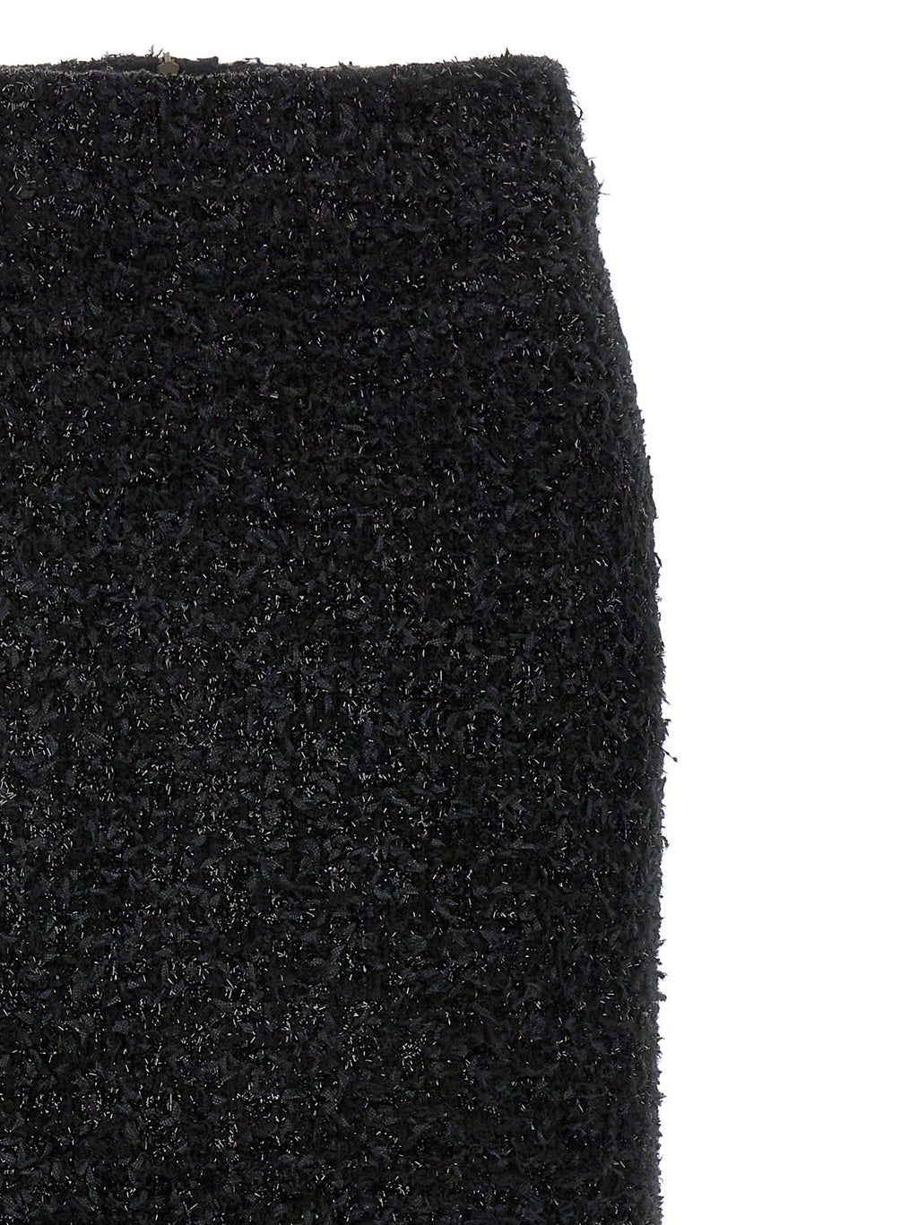 Balenciaga Black Cotton Midi Skirt