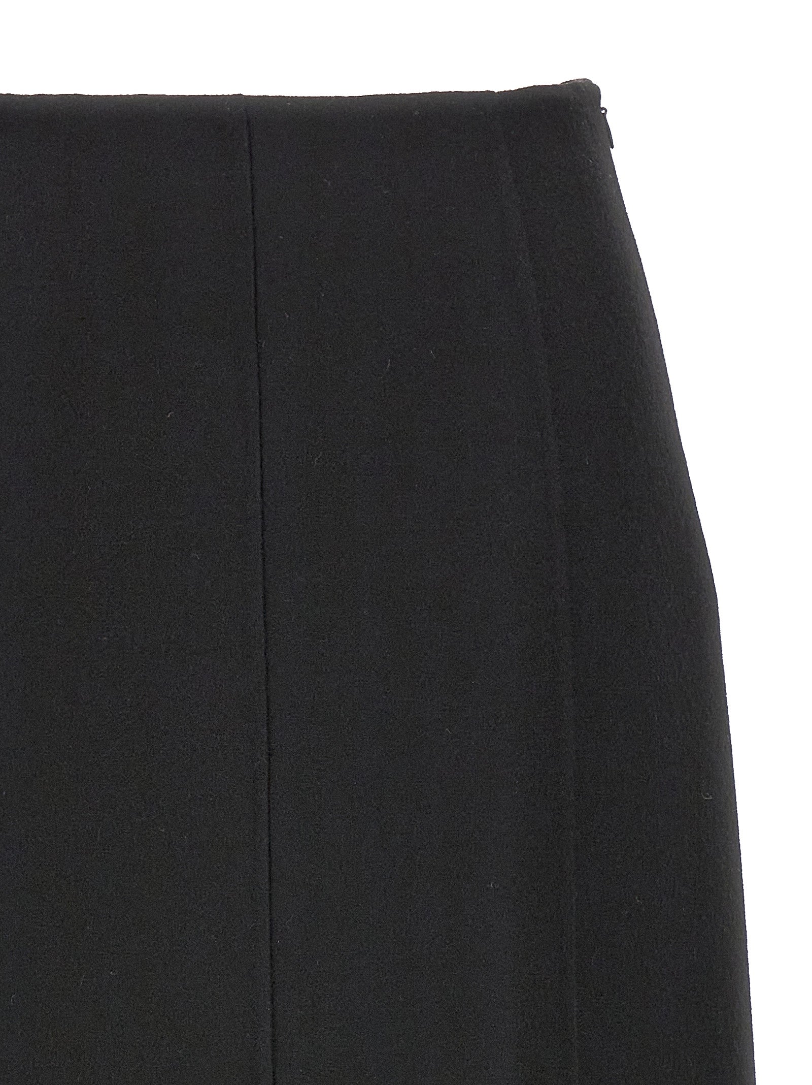Ermanno Scervino Black Virgin Wool Mini Skirt