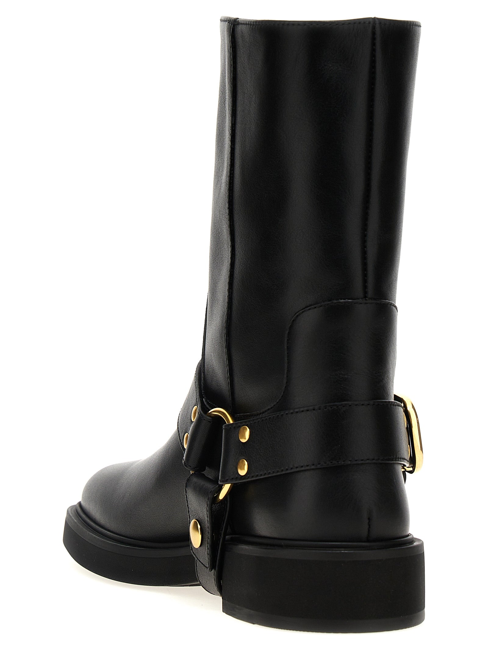 Valentino Garavani Black Calfskin Ankle Boots