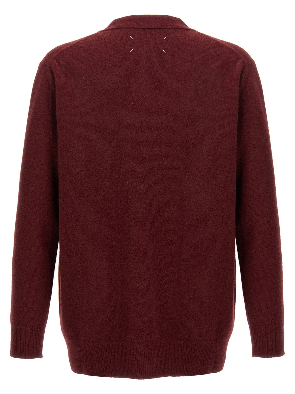 Maison Margiela Bordeaux Wool Cardigan
