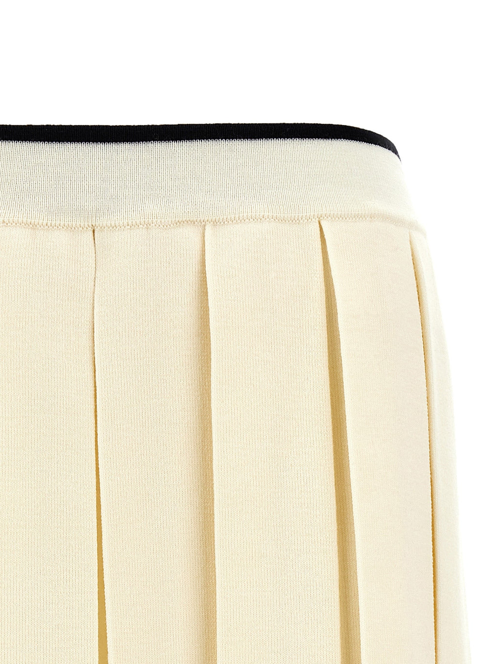 Thom Browne White Virgin Wool Long Skirt