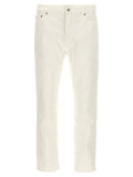 Department 5 White Cotton Straight-Leg Jeans
