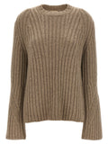 Khaite Beige Cashmere Cardigan