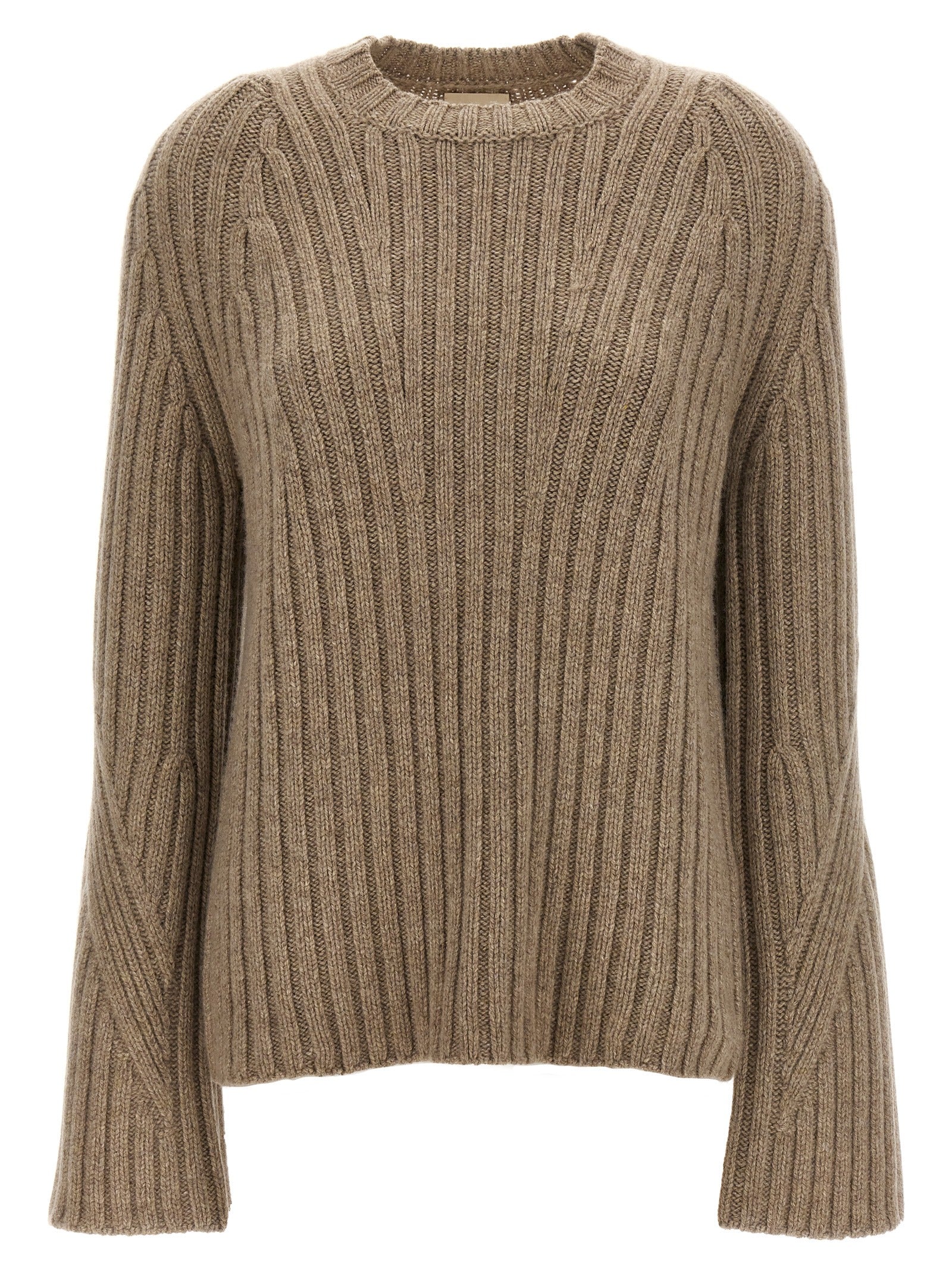 Khaite Beige Cashmere Cardigan