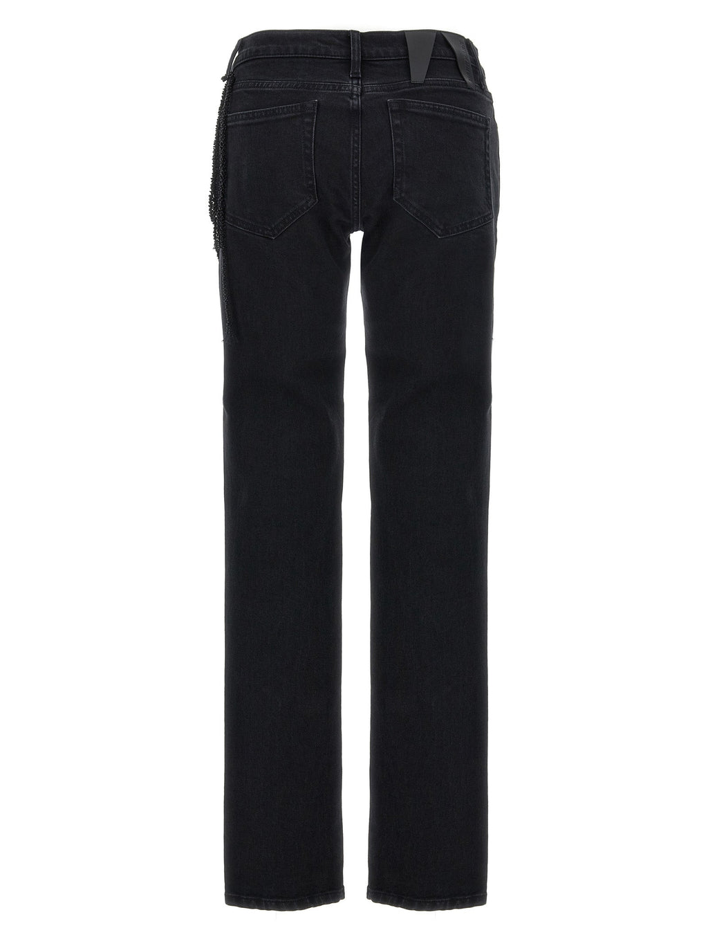 Darkpark Black Cotton Straight-Leg Jeans