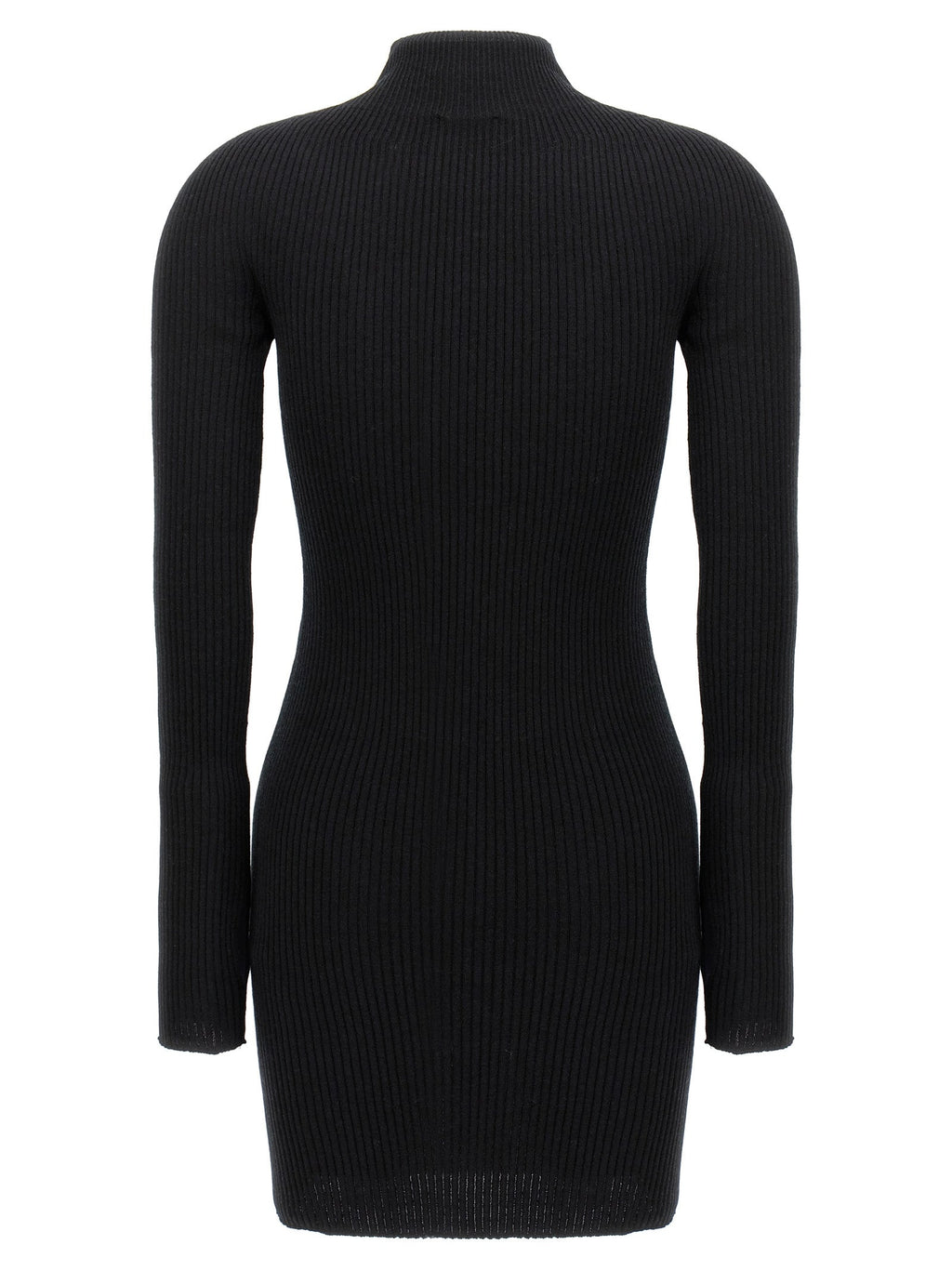 Courrèges Black Cotton Short Dress