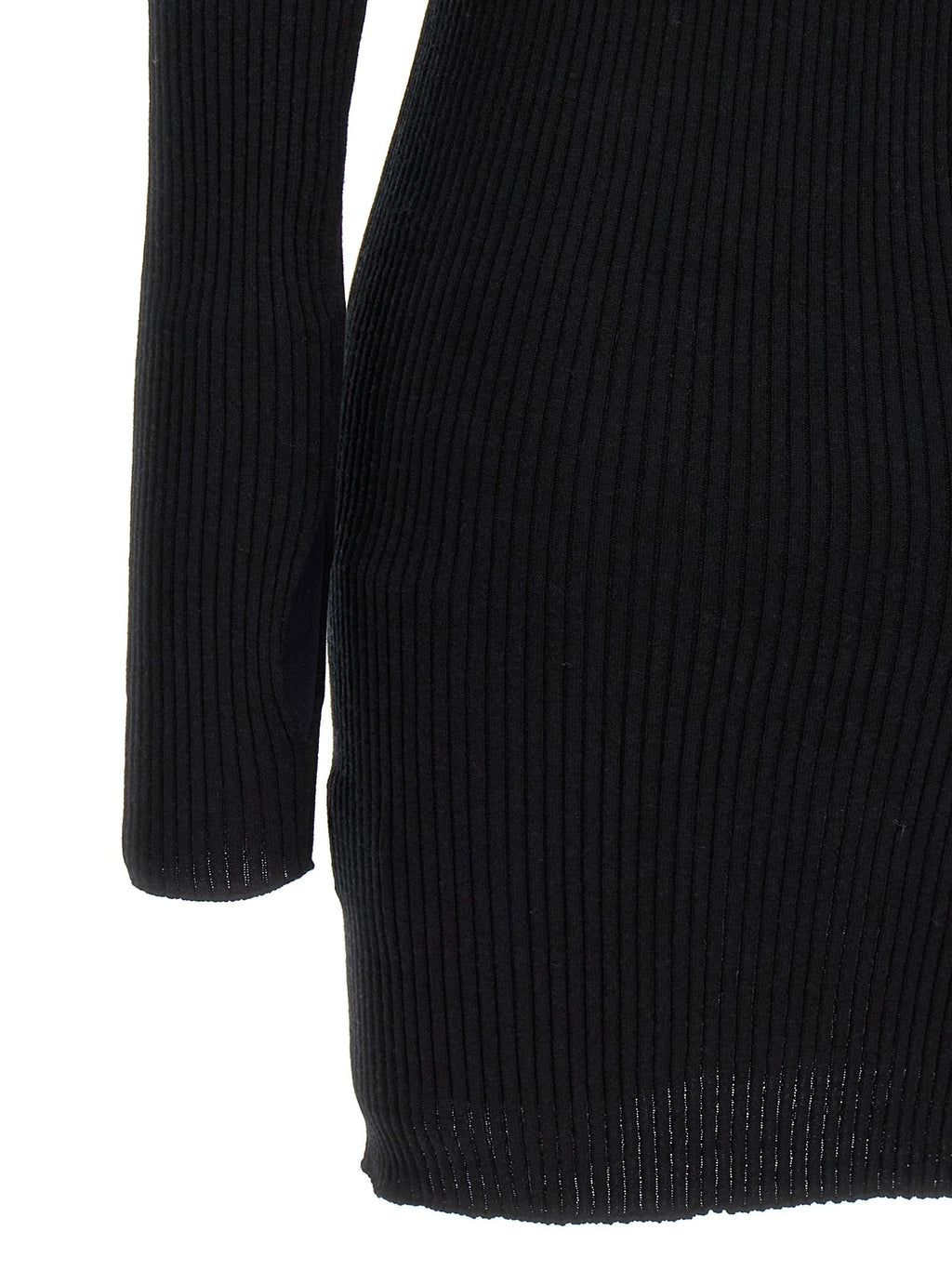 Courrèges Black Cotton Short Dress