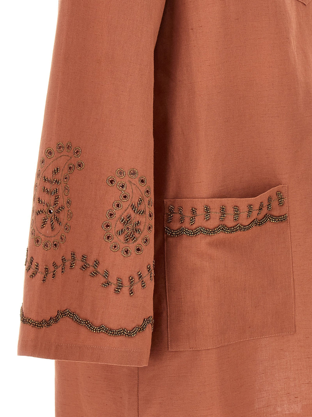 Fortela Bordeaux Cotton Short Dress