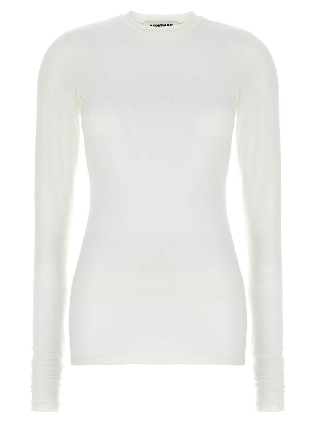 Darkpark White Polyester Long Sleeve T-Shirt