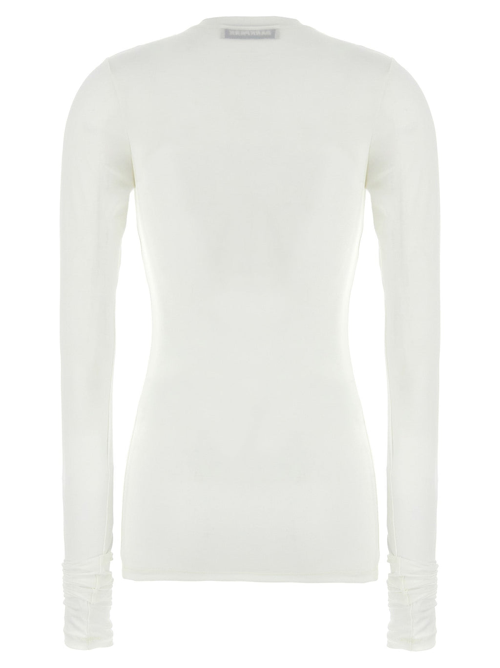Darkpark White Polyester Long Sleeve T-Shirt