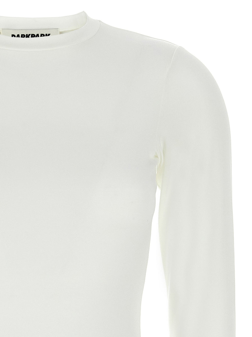 Darkpark White Polyester Long Sleeve T-Shirt
