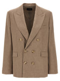 The Andamane Beige Viscose Blazer