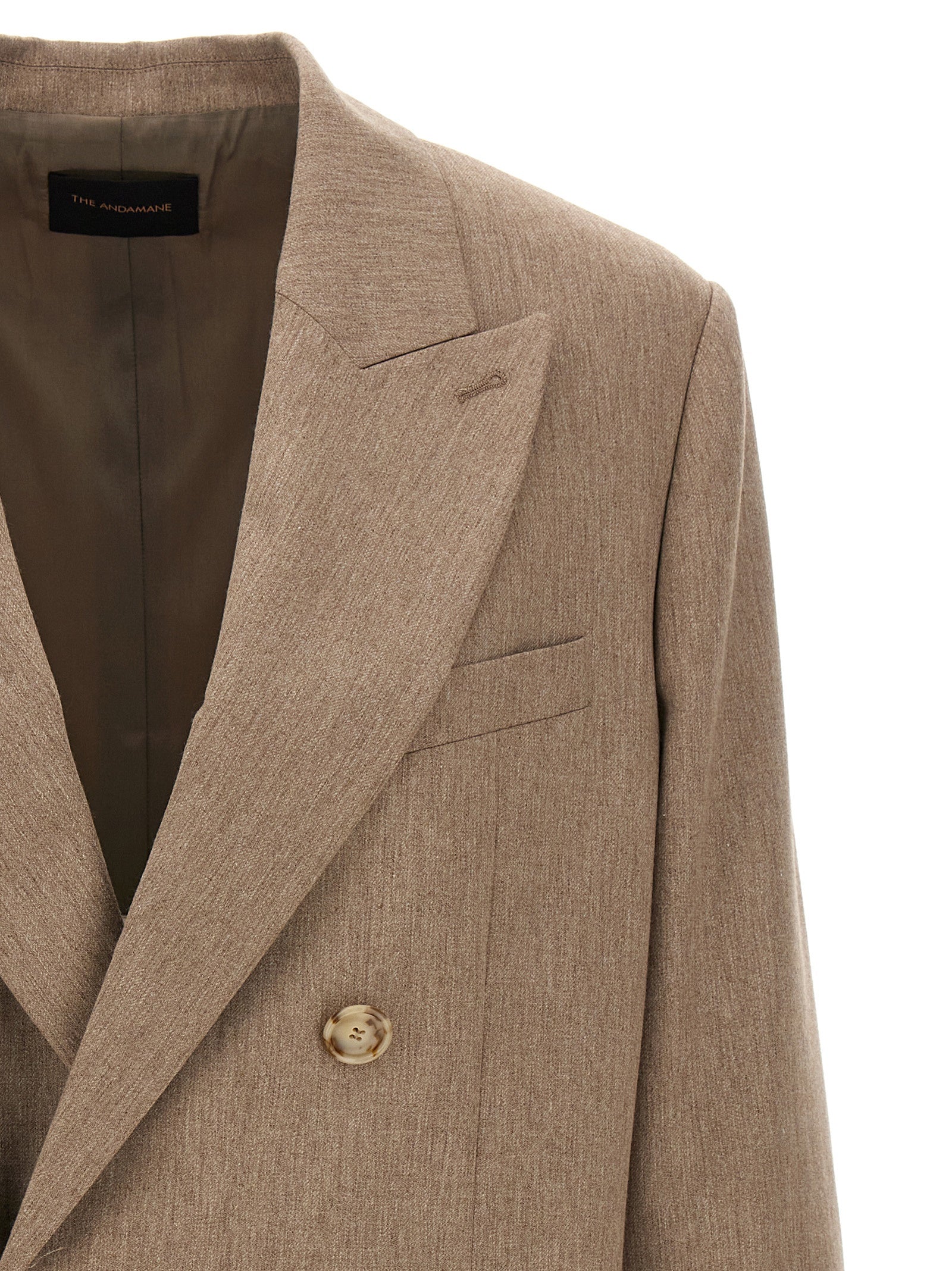 The Andamane Beige Viscose Blazer