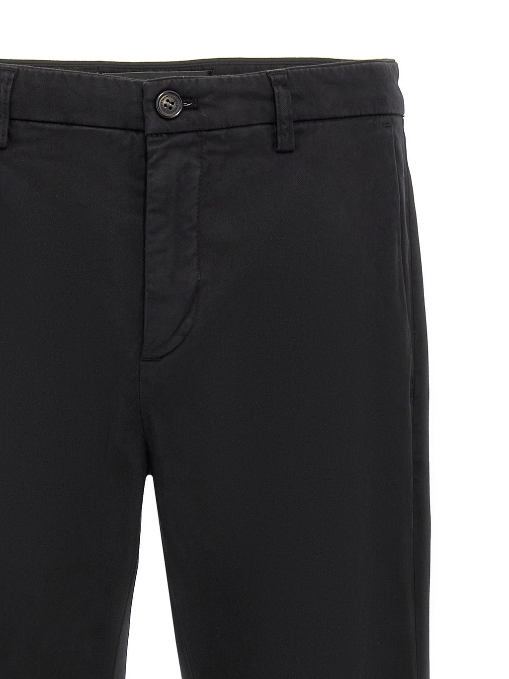 Department 5 Black Cotton Casual Pants