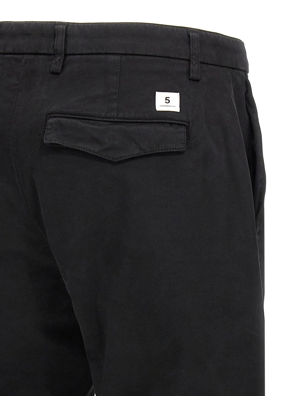 Department 5 Black Cotton Casual Pants