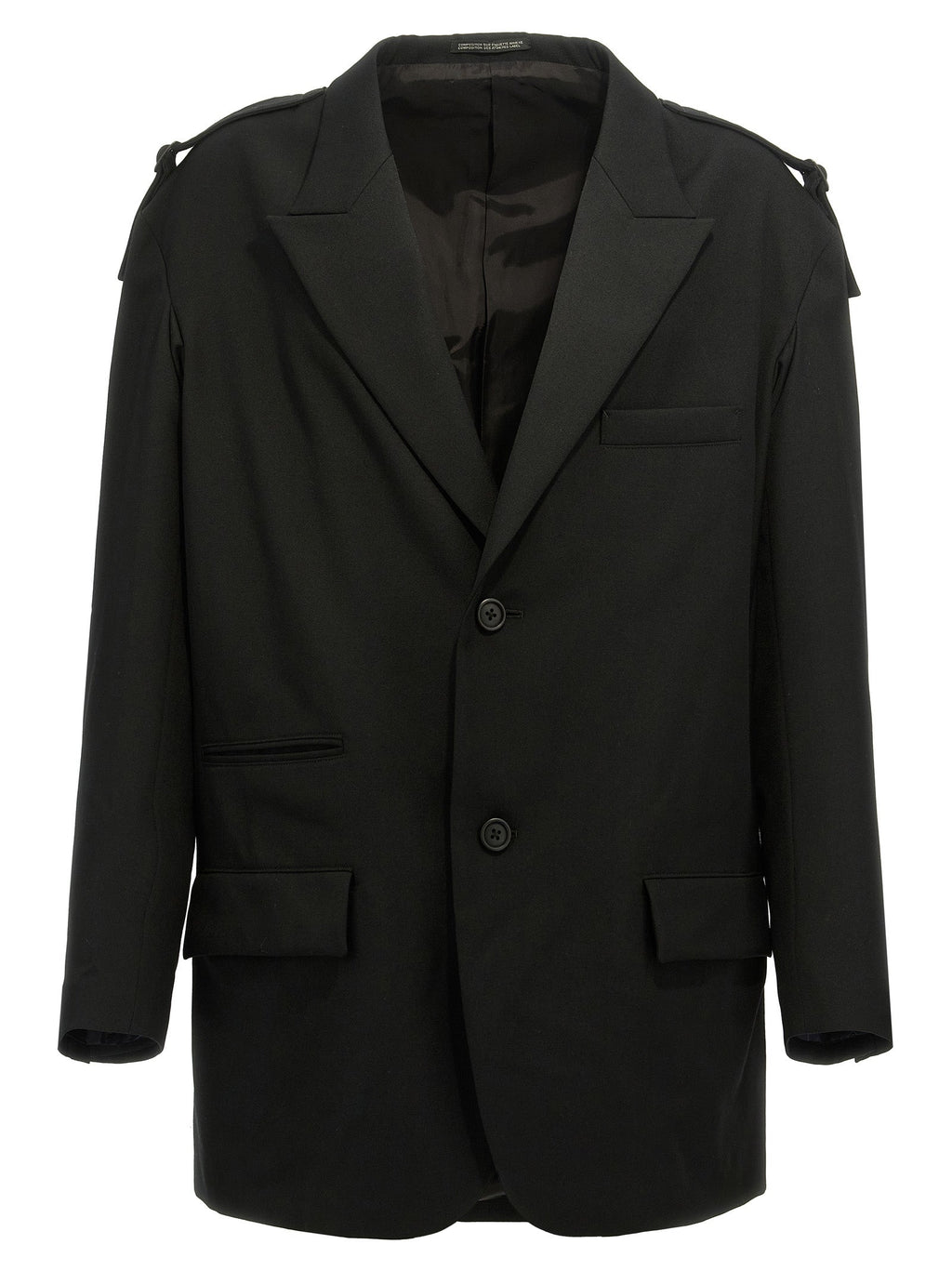 Yohji Yamamoto Black Wool Blazer