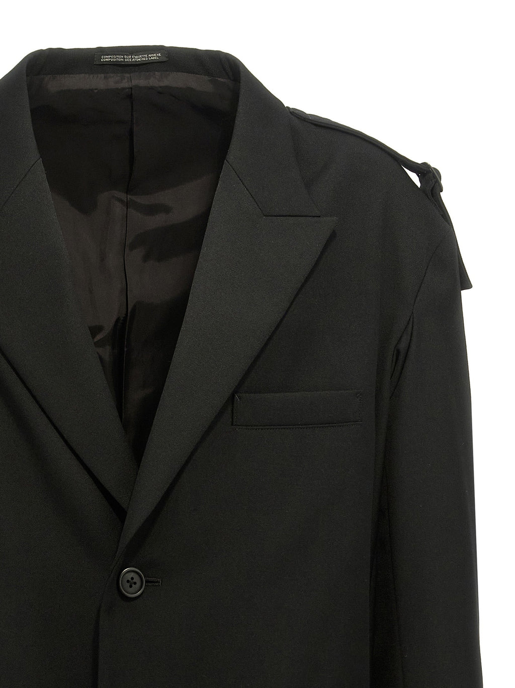 Yohji Yamamoto Black Wool Blazer