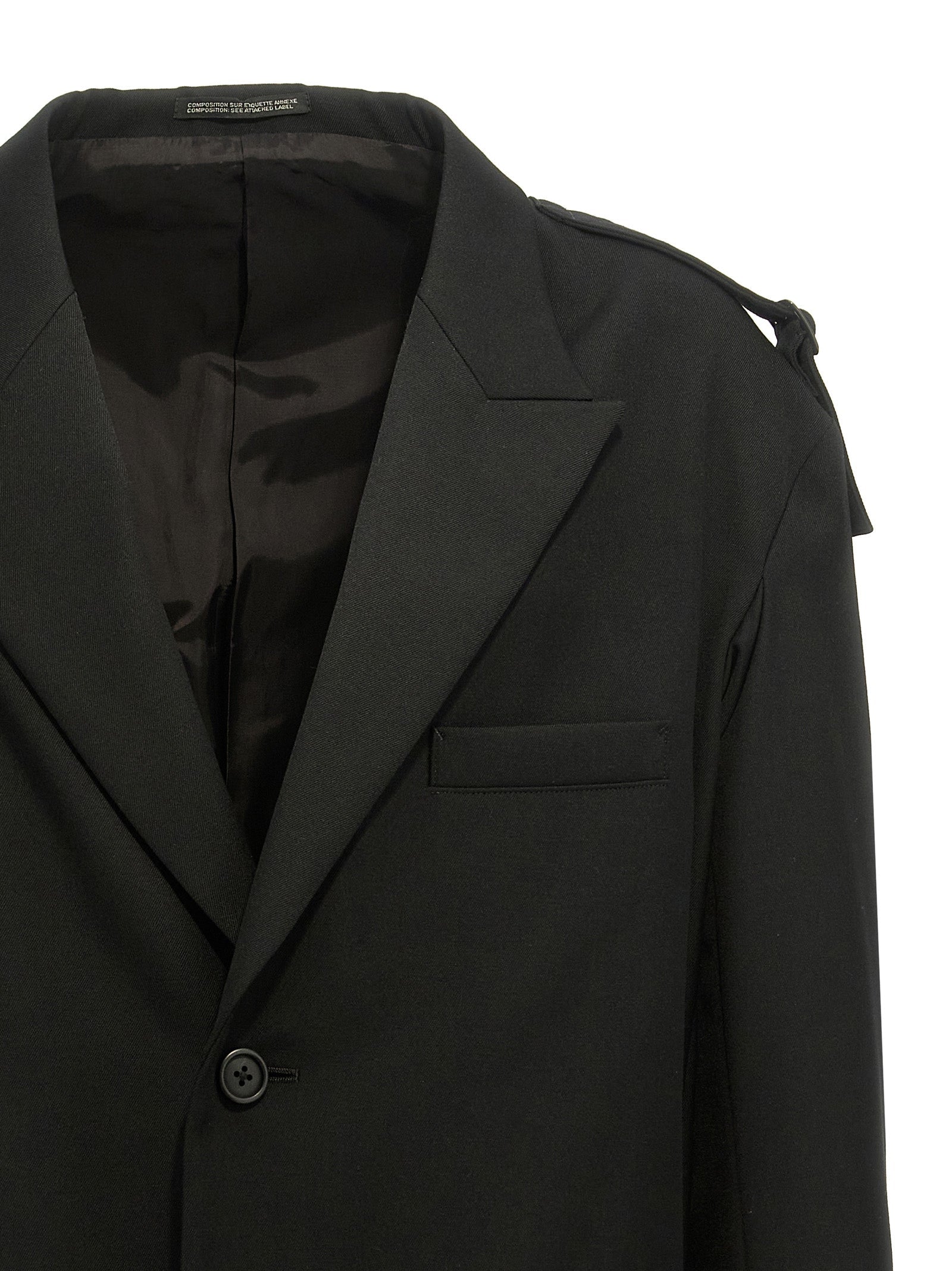 Yohji Yamamoto Black Wool Blazer