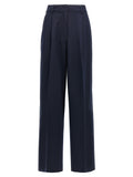 THELATEST Blue Polyester Casual Pants