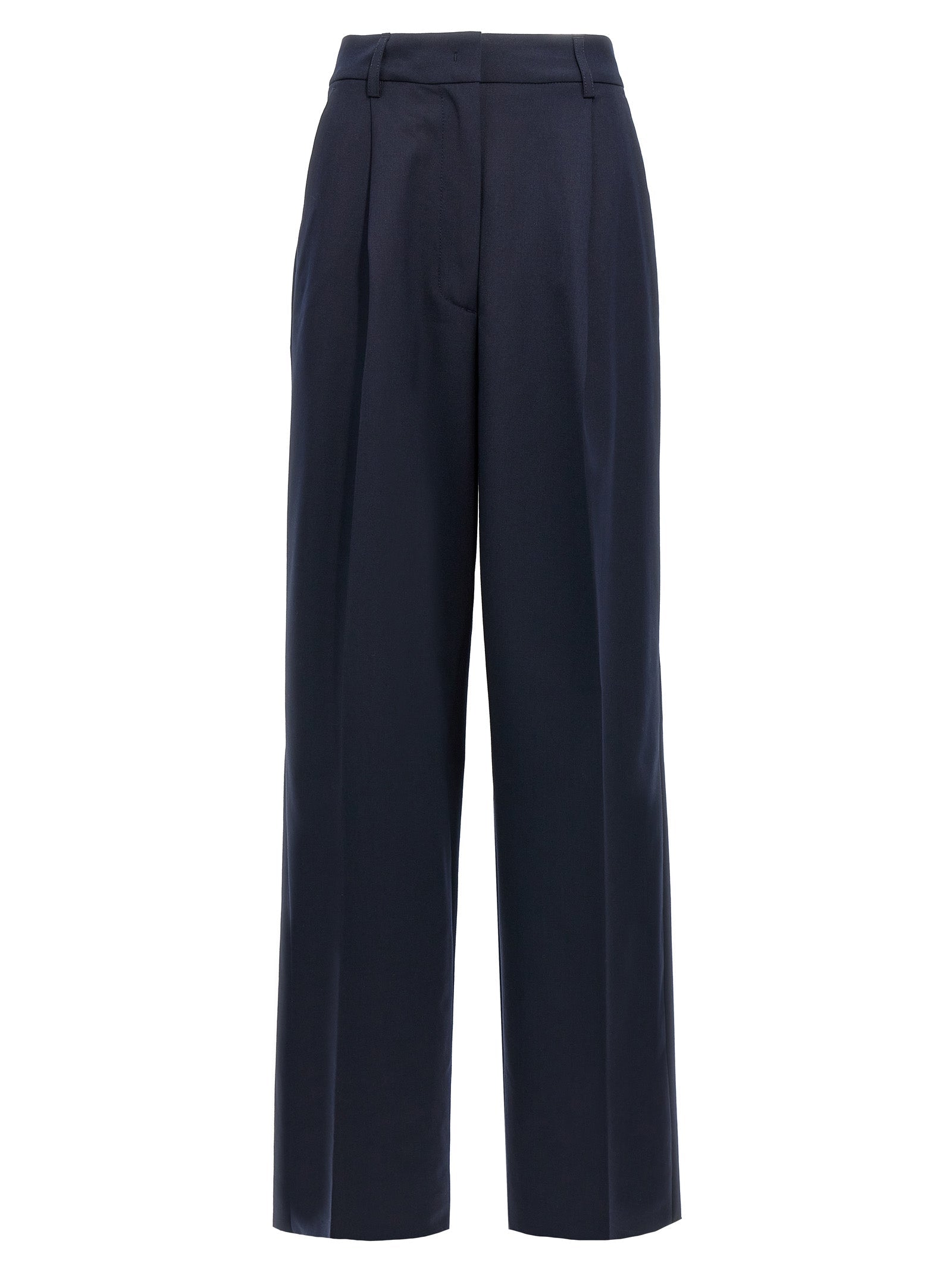 THELATEST Blue Polyester Casual Pants