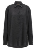 The Andamane Gray Wool Blouse