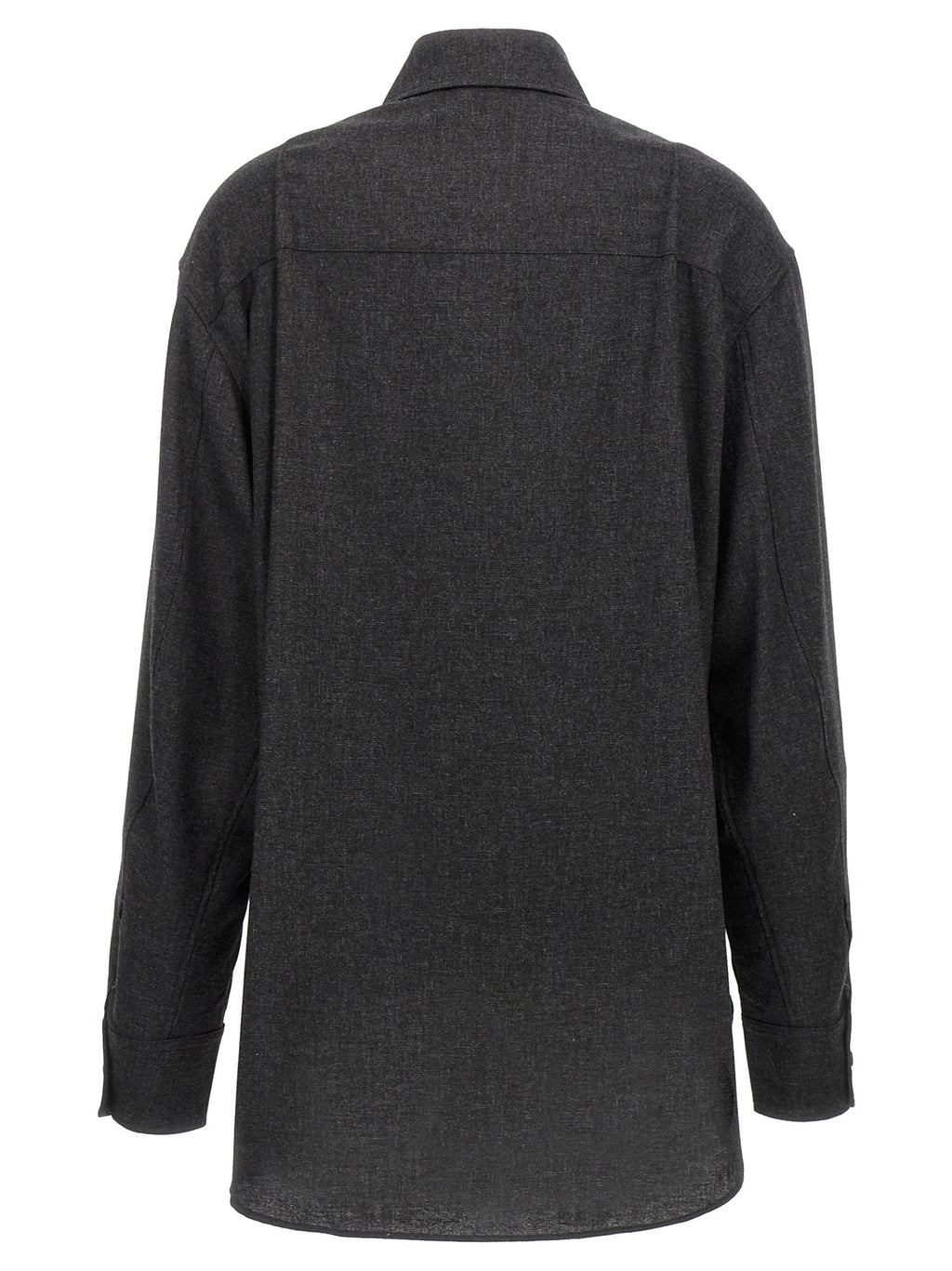 The Andamane Gray Wool Blouse