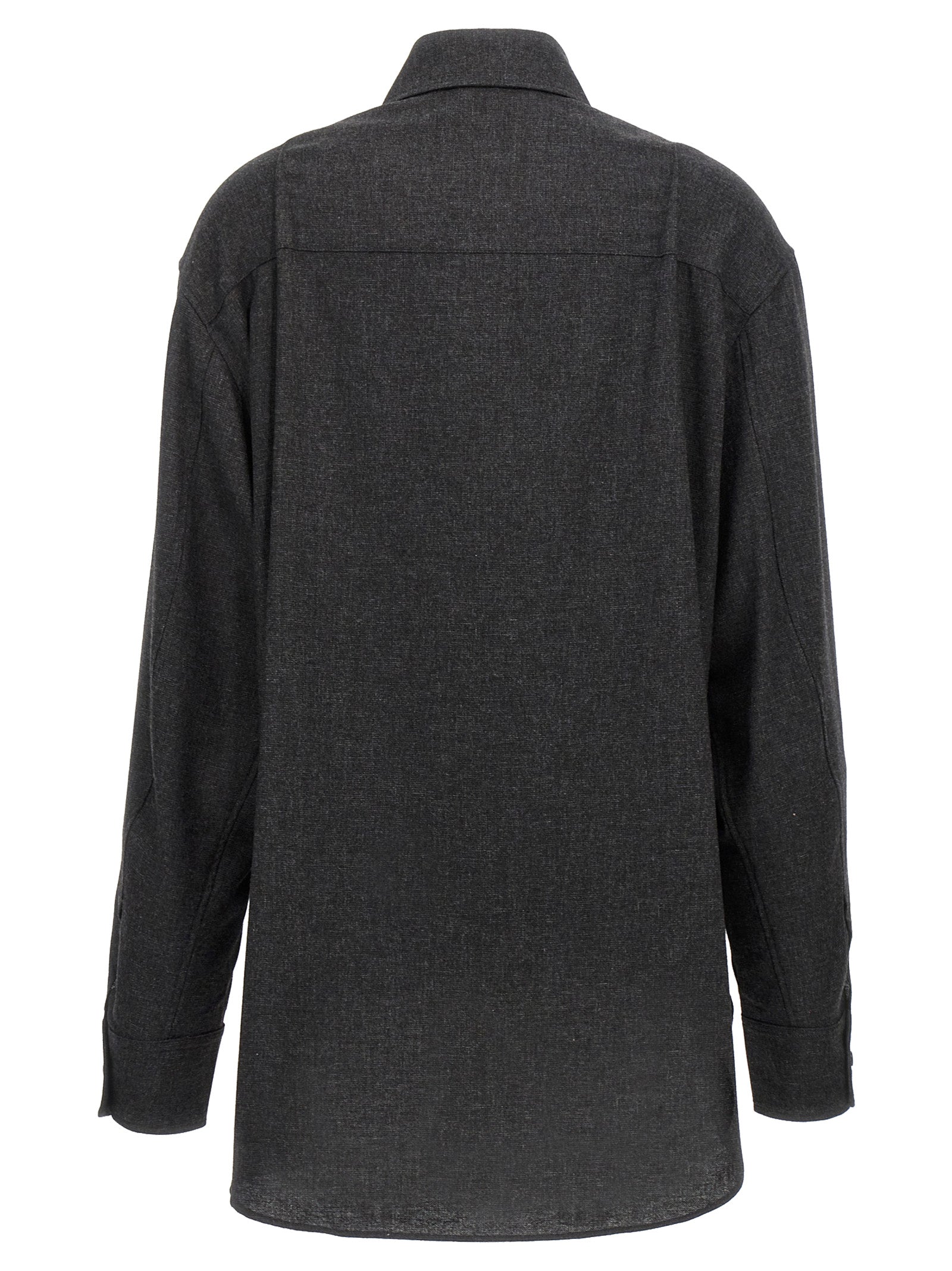 The Andamane Gray Wool Blouse