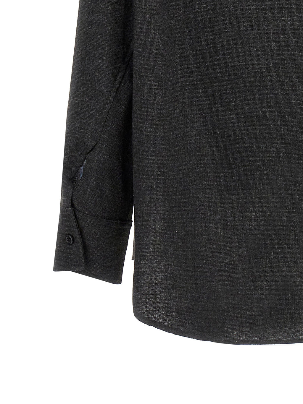 The Andamane Gray Wool Blouse