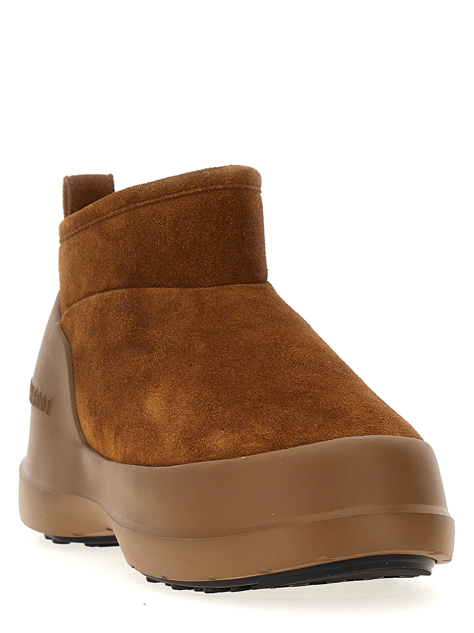Moon Boot Brown Cowhide Flat Boots