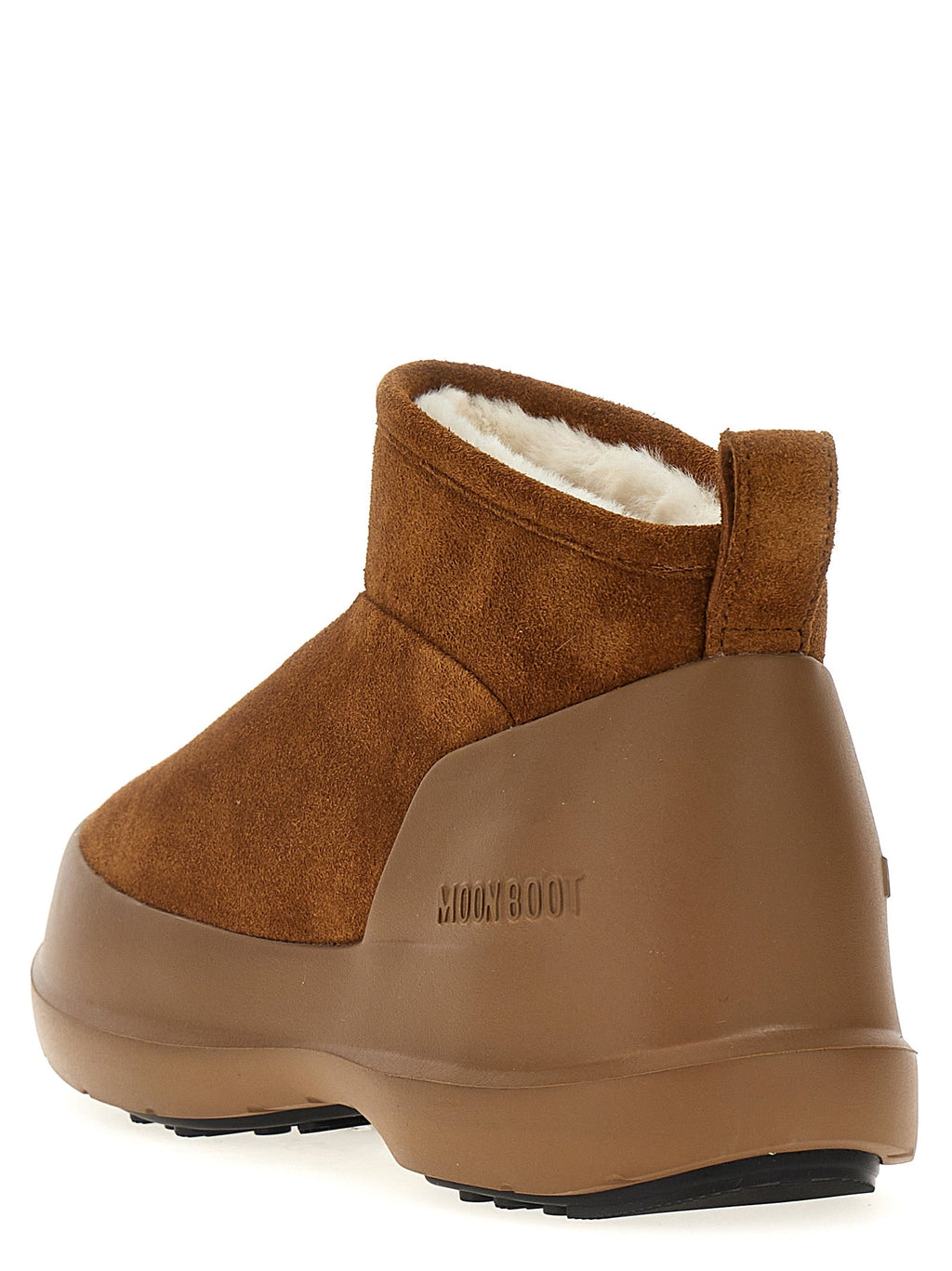 Moon Boot Brown Cowhide Flat Boots