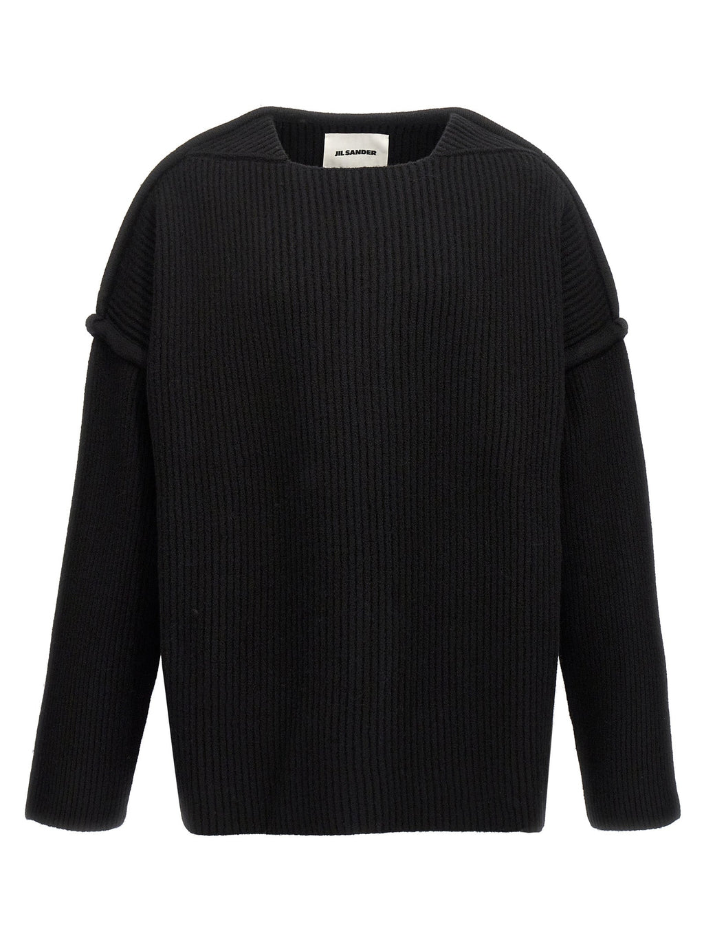 Jil Sander Black Wool Cardigan