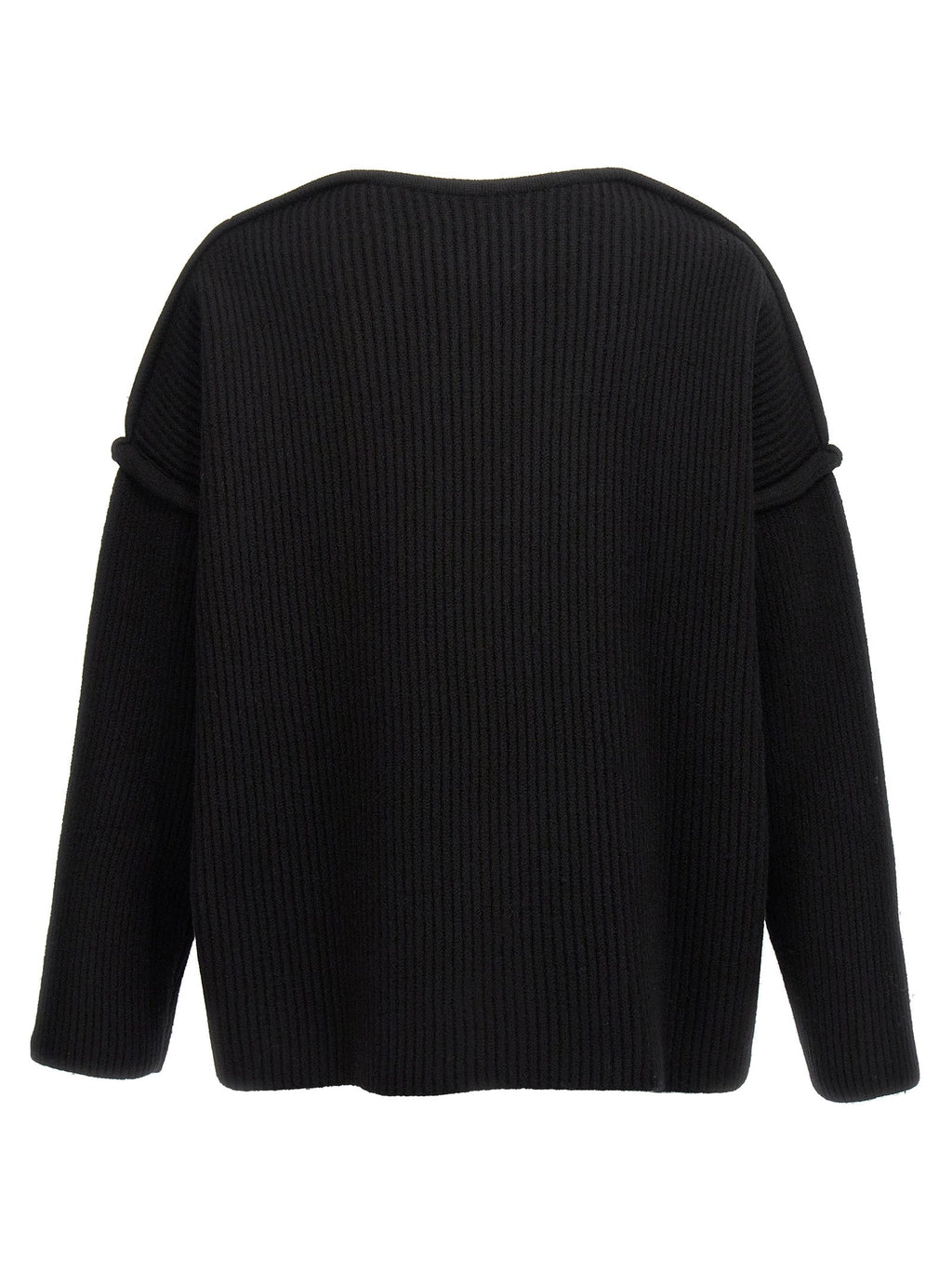 Jil Sander Black Wool Cardigan