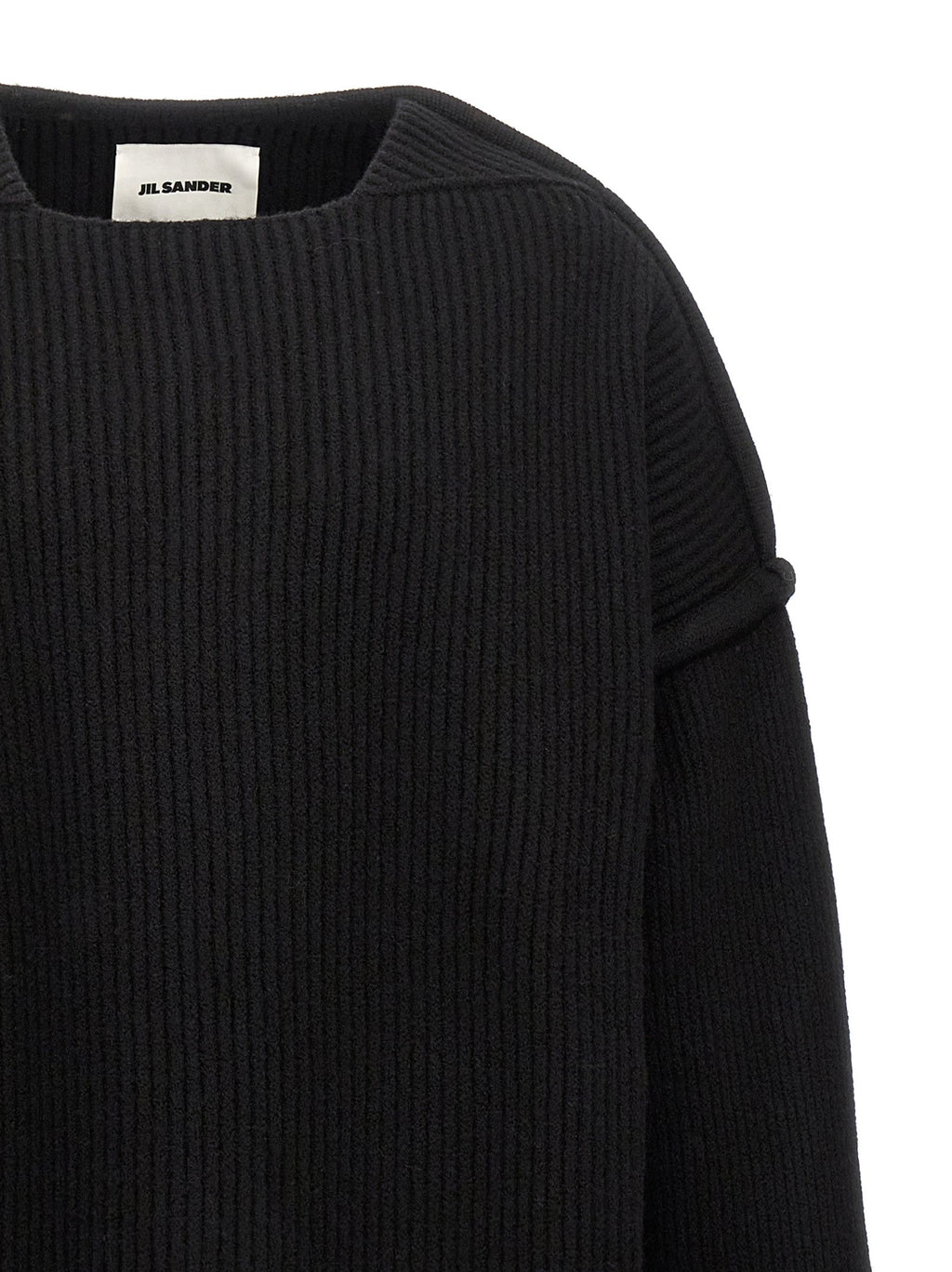 Jil Sander Black Wool Cardigan