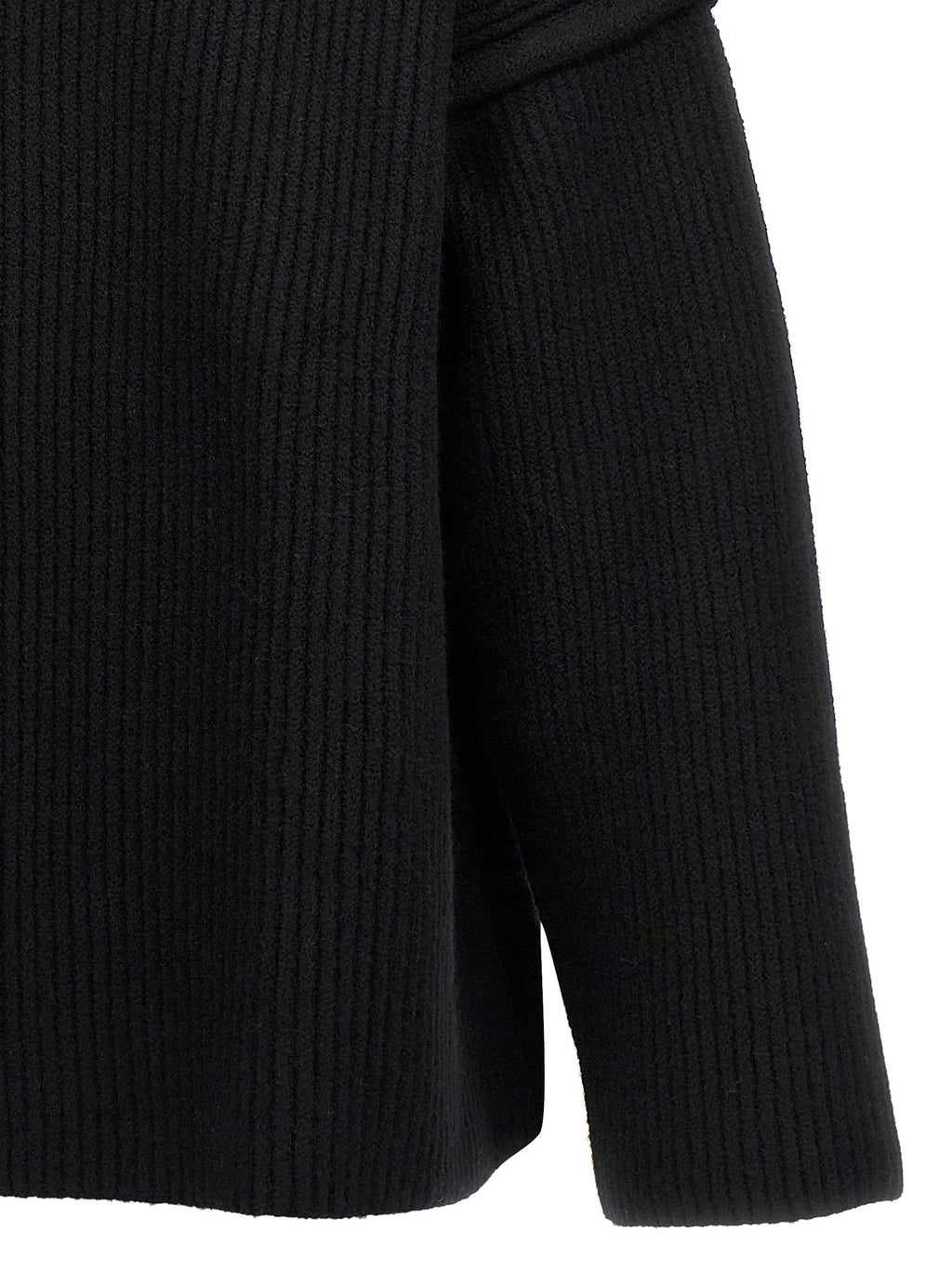 Jil Sander Black Wool Cardigan